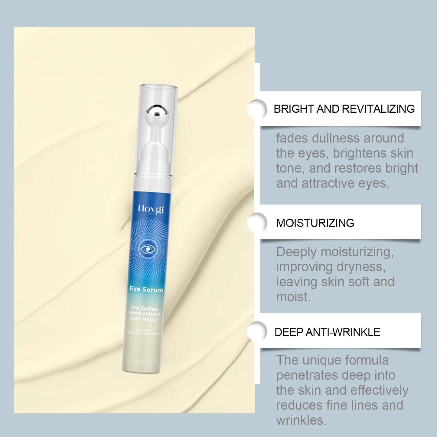 Massage Eye Serum For Both Men And Women To Remove Bags And Improve Puffiness Under Dark Circles Eye Cream
