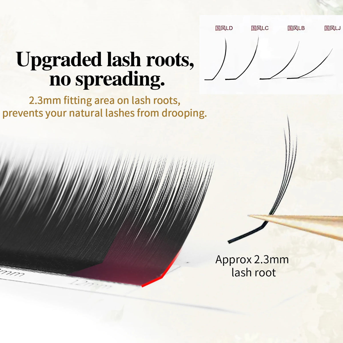 Honey Eyelash LB LC LD Camellia Eyelash Flower Eyelashes Faux Mink Soft Volume Premade Fan Lashes Japanese and Korean Eyelash