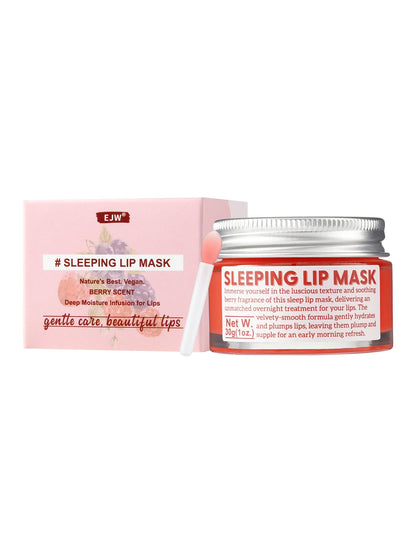 EJW Lip Sleeping Mask: Nourish,Hydrate, Vitamin E,Jojoba Oil, Lip Balm, Lip Skin Care, Improve Lip Color, Reduce Lip Lines