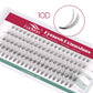 FADVAN Individual Mink Lash Extensions 10D / 20D / 30D / 40D /50D / 60D /80D Clusters 0.07mm  Natural Heat Bonded Cluster Lashes