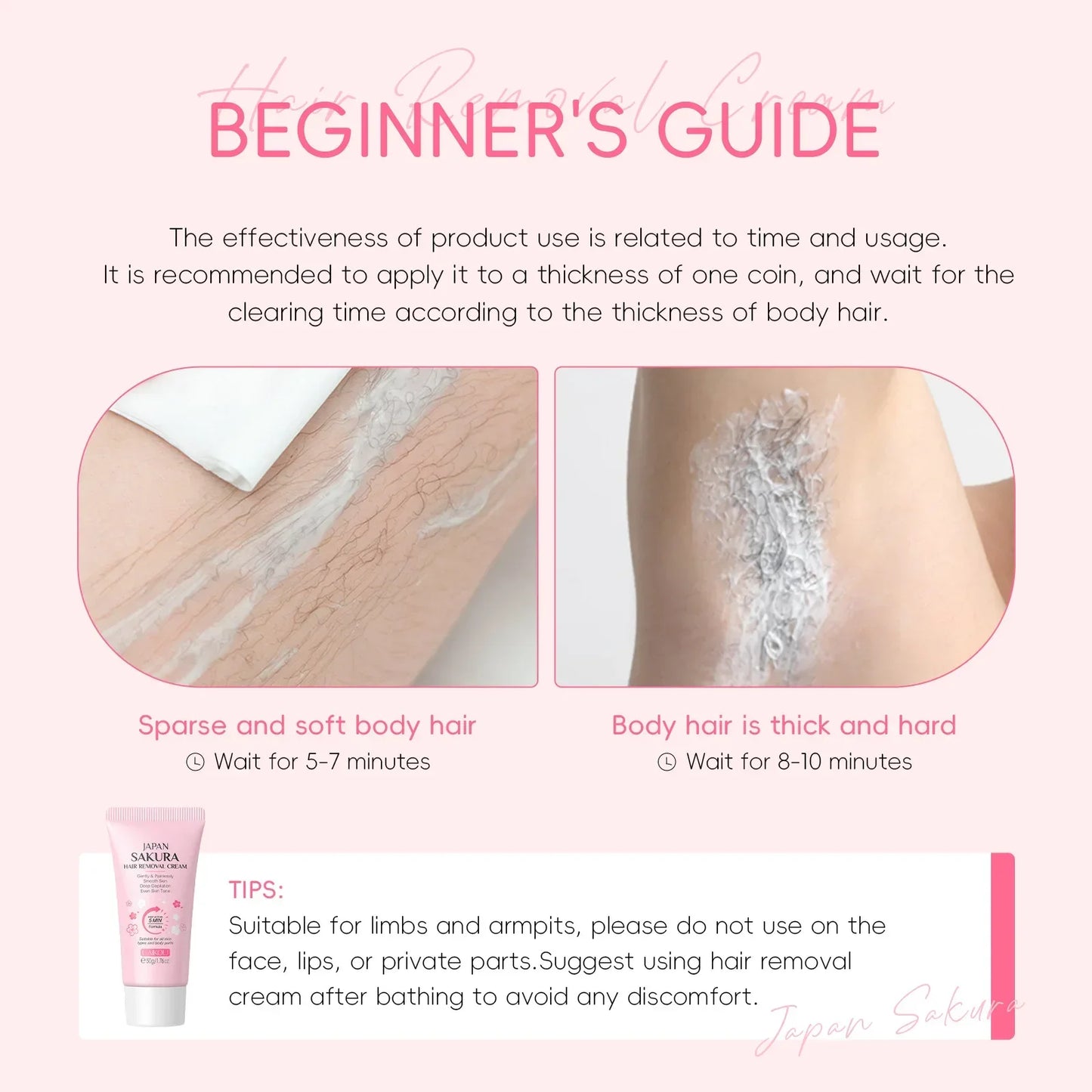 LAIKOU Hair Removal Cream  Intimate Areas Epilator Cream Painless Health Hair Remover Growth Inhibitor Men Woman Body Care 50g