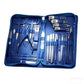 30pcs Blue Red Gradient Nail Clipper Set Nail File Remover Tool tainless Steel Manicure Tool Kit with Storage Box Gifts