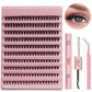 8-16MM Individual Cluster Lashes Set Natural Faux Mink Lashes Reusable DIY Tray Lash Extension Thick Volume False Eyelashes Kit
