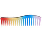 For Travel Use No Handle Wide Tooth Comb Large Size Gold Color Detangling Comb Plastic Professional Paddle Hair Comb Home Use