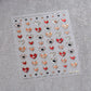 Cat's Eye 5D Gradient European Love Heart Gem Wing Crystal Geometric Colorful Self Adhesive Nail Art Stickers Manicure Decals