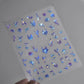 Magical Blow Bubbles Goldfish Bunny Rabbit Cat Kitten Shape Shiny Dreamy Bubbles 5D Nail Art Decorations Sticker Manicure Decal