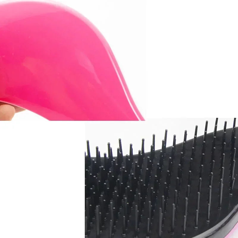 1pcs Anti Static Hair Brush Tangles Detangle Shower Massage Hairbrush Comb Salon Hair Styling Tool Handle Comb Baby Hair Care