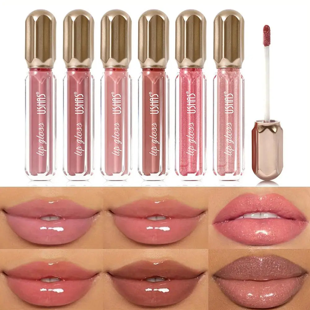 Mirror Pearl Lip Gloss for Women, Waterproof, Long Lasting, Moisturizing Lipstick, Shine Glitter, Glaze, Non Stick Cup, Lip M9F5