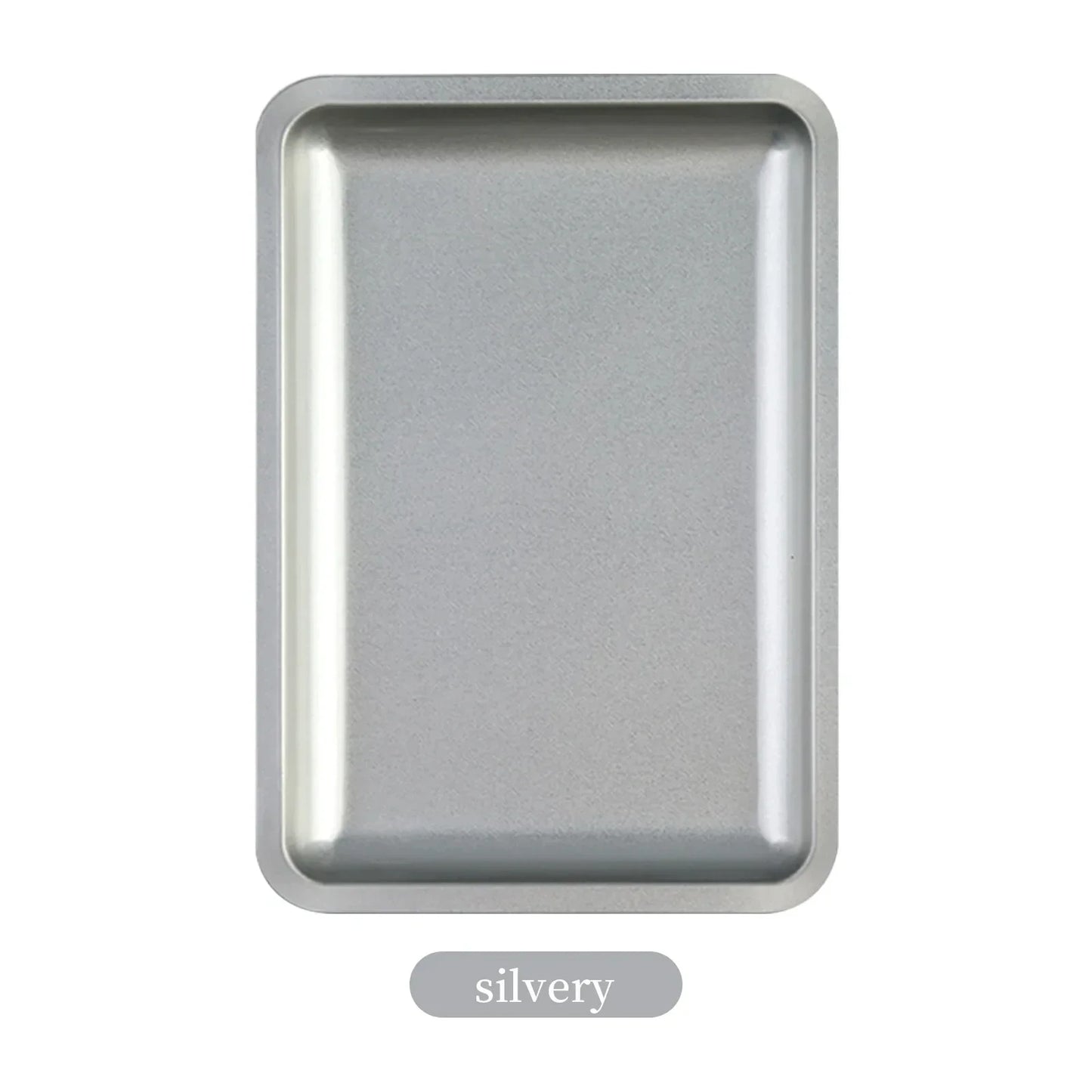 1PC Square Stainless Steel Cosmetic Storage Tray Nail Art Manicure Plate Tweezers Clippers Pens Container False Nails Dish Tools