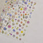 Colorful Water Bubble 5D Nail Art Stickers Goldfish Koi carp Dreamy Polarized Dreamlike Self Adhesive Delicate Manicure Decals
