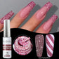 PUENTE 7.5ML Golden Gems Cat Magnetic Gel Nail Polish Pink Brown Blue Colors Golden Glitter Cat Eye Soak Off UV Nail Art Varnish