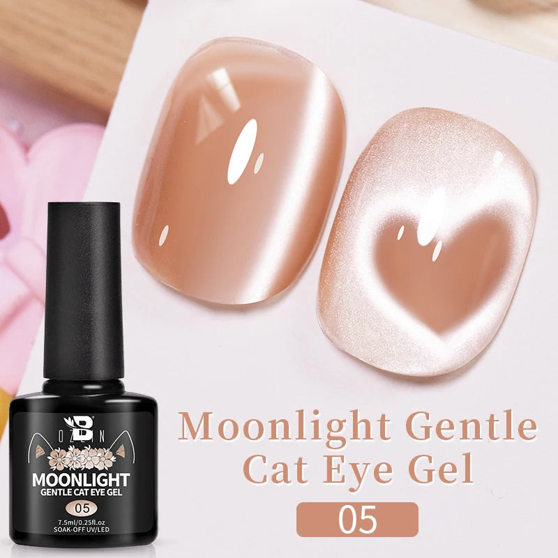 7.5ML Pink Blue Nail Gel Cat eye Semi Permanent Nail Art Soaking UV LED Nail Salon DIY Nail Salon Gel For Autumn And Winter