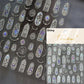 1piece 5Dcute tulip flower nail stickers high quality self-adhesive embossed nail art decals for girls summer decoration sticker
