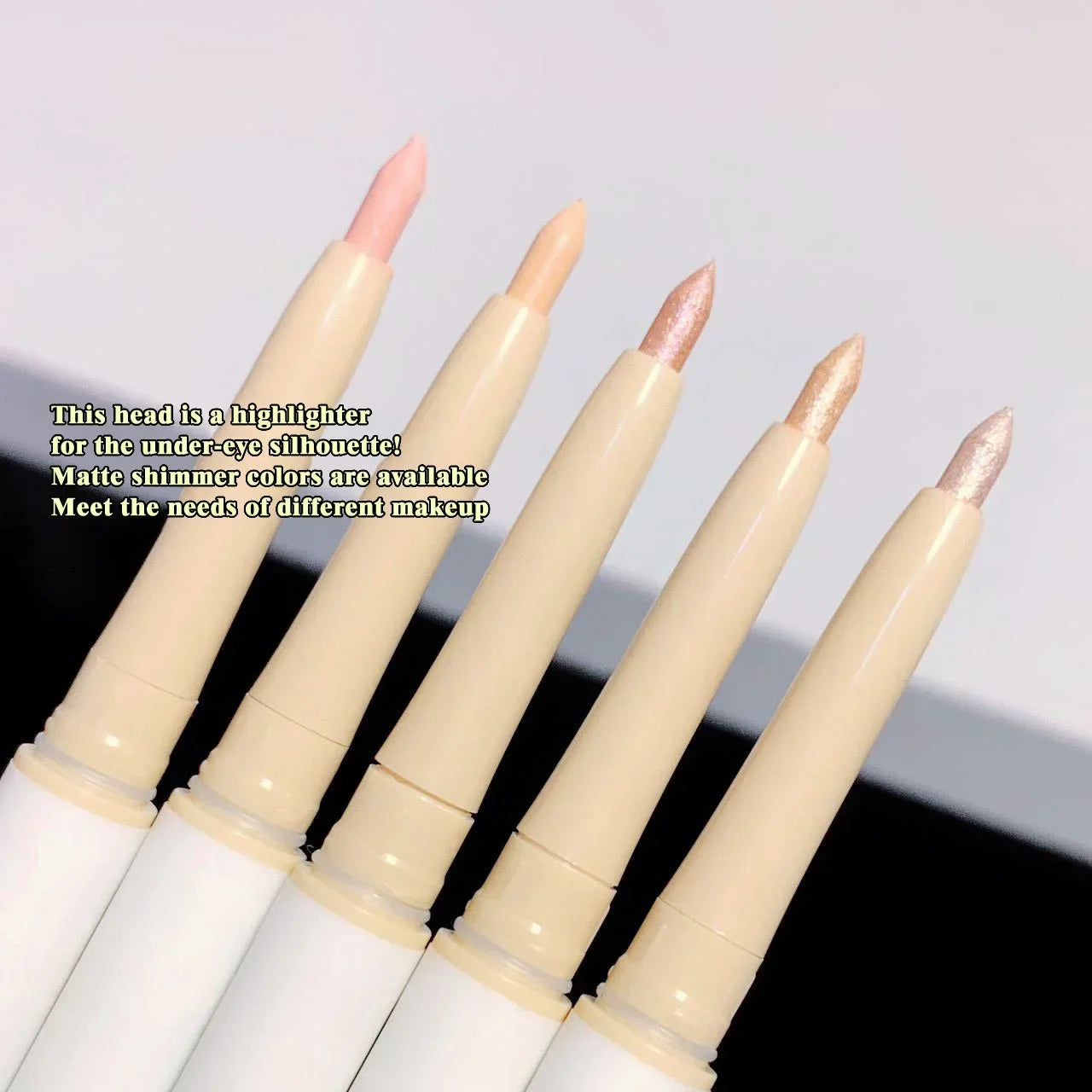 2 In 1 Liquid Eye Liner Shadow Pen Ultra Glitter Eyeliner Pencil Lasting Korean Eyes Makeup High Gloss Pigment Silkworm Gel Pen
