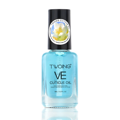 TWOING Vitamin E Nail Care Oils，Nail Cuticle Hydration & Nail Strengthening, Deeply Moisturizing for Healthier,Shinier,Nails 8ML
