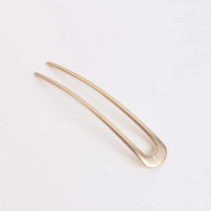 Metal U Shape Hairpins Simple Hair Sticks Women Girls Silver Gold Shell Enamel Hairpin Alloy Hair Clip Headwear Hair Accessories