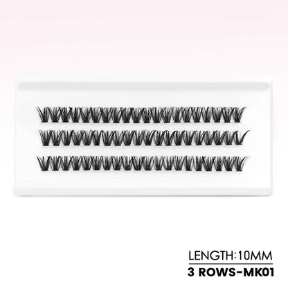 WOSHEER Eyelash Clusters Kit Thick Individual Lashes Lash Bond And Seal And Remover Faux Mink Lashes Eyelash Extension DIY