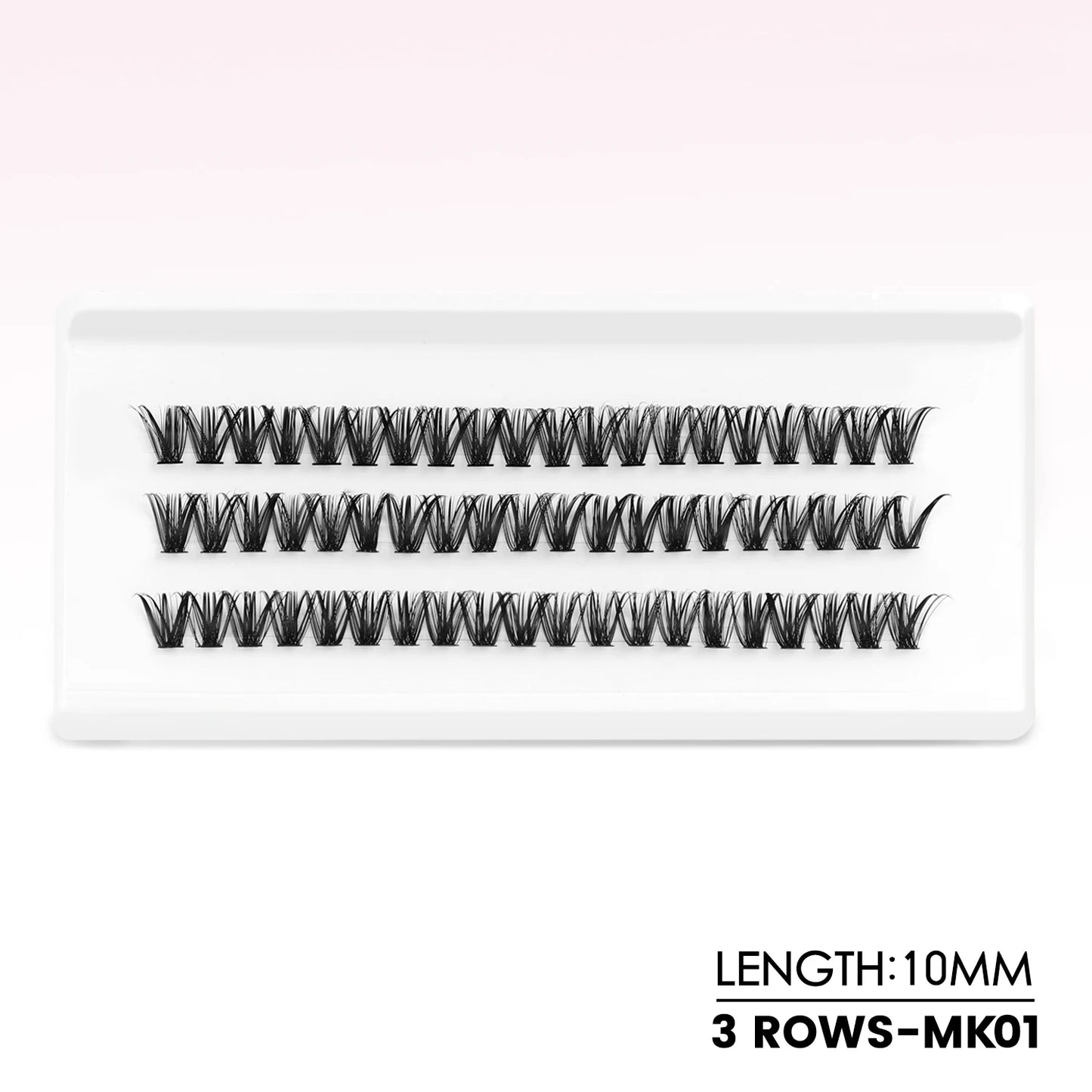 WOSHEER Manga Lash Clusters Kit Cat Lashes with Lash Bond & Seal Cluster Eyelash Extensions Mixed Tray Eyelash Clusters Kit