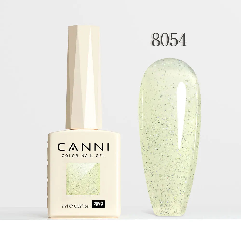 CANNI Gel Nail Polish Glitter Diamond Sparkle Color Collection Gorgeous Color HEMA FREE Soak Off UV LED Semi Permanent AurorGel