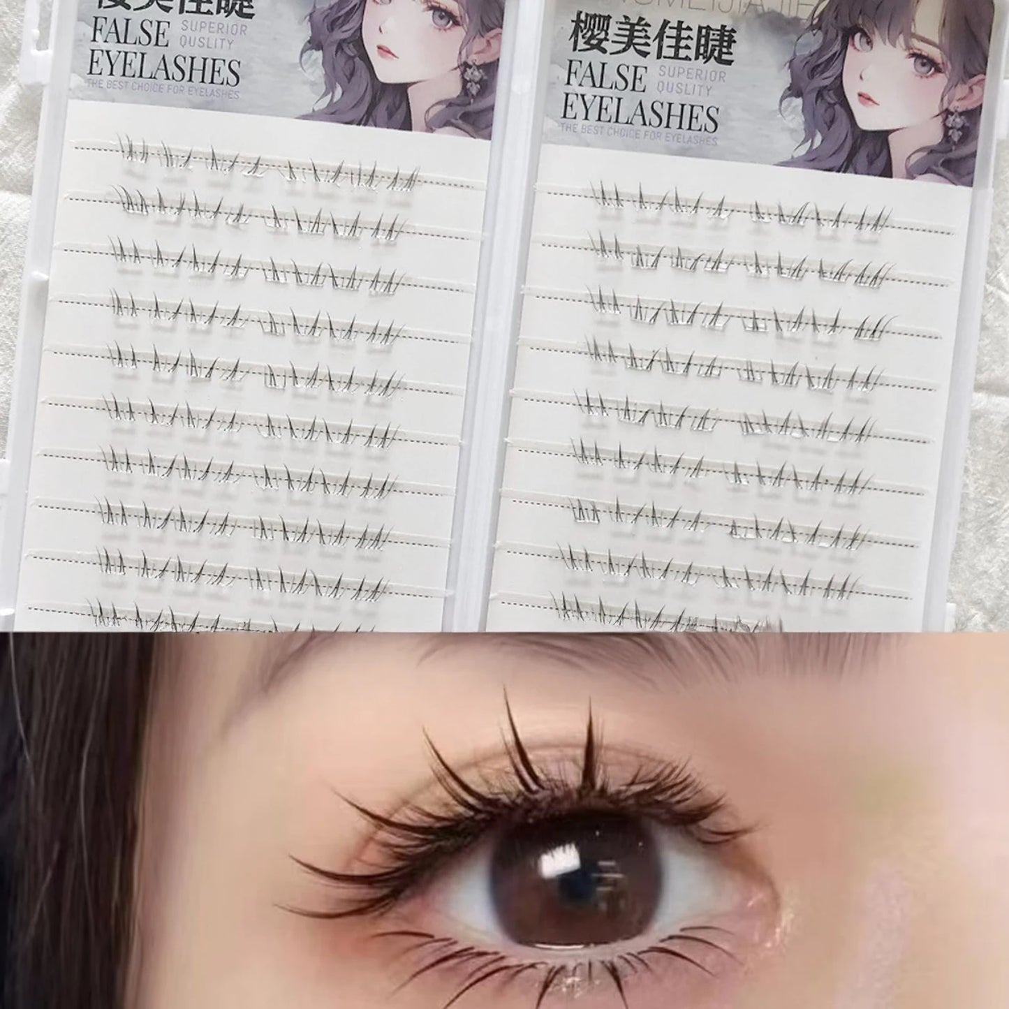 4-6mm No Glue False Eyelashes New Korean Style Lower Lashes Natural Fake Eyelashes for Women Daily Wear Cosplay DIY Makeup