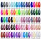 MEET ACROSS 160 Colors 7.3ml Gel Nail Polish Vernis Glitter Sparkly Semi Permanent Soak Off LED UV Gel Varnish Nail Art Manicure