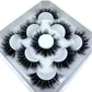 AMSDCN 5 Pairs 3d Mink Dramatic Volume Lashes Bulk Faux Thick Long Wispy Natural Mink Lashes Pack Short Wholesales Natural False