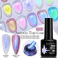 LILYCUTE 7ML 2 IN 1 Auroras Top Coat Glitter Pink Purple Auroras Laser Gel Nail Polish DIY Semi Permanent Soak Off Nail Art