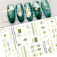 1pcs Sakura Flower 3D Nail Stickers White Cherry Blossom Nail Art Decals Spring Summer Adhesive Slider Decor Wedding Manicure