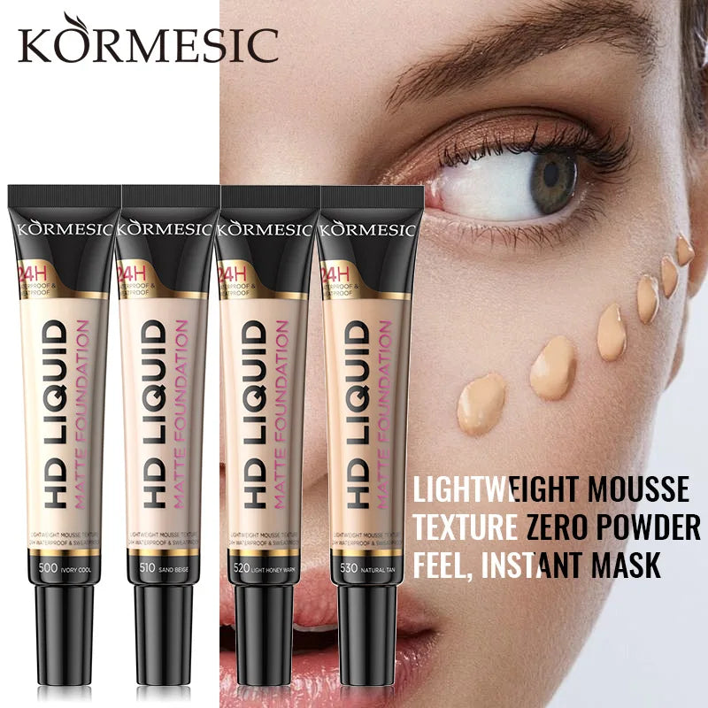 Liquid foundation naturally covers flaws without sticking powder plain face cream transparent conceals Beauty blemishes