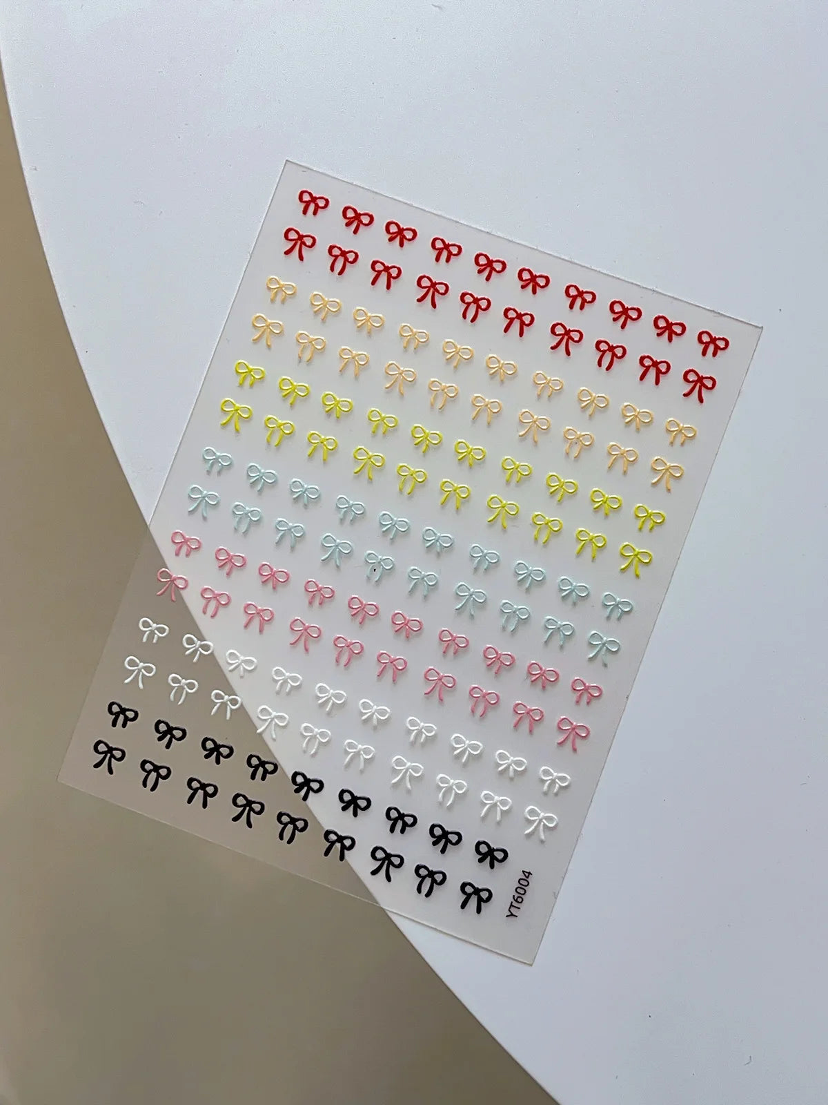 Embossed Colorful Bows Nail Art Stickers Sweet Laser Gold Silver Bowkonts Self Adhesive Nail Art Stickers Decoration Decals DIY