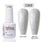 Clou Beaute Glitter Gel Nail Varnishes Winter Color Sparkling Sequins Soak Off UV LED Varnish Nail Art Decoration Base Top Coat