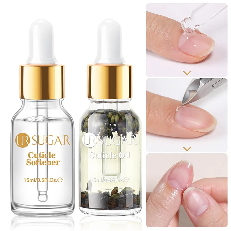 UR SUGAR 15ml GEL Cuticle Remover Gentle Nail Cuticle Oil Softener Liquid Nail Art Treatment Manicure Repair Care Tools Kit