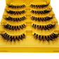 5pairs Mink Eyelashes Invisible Band Lash Extension Natural False Eyelashes Cross Cluster Fairy 3D Faux Big Eye Long Fake Lashes