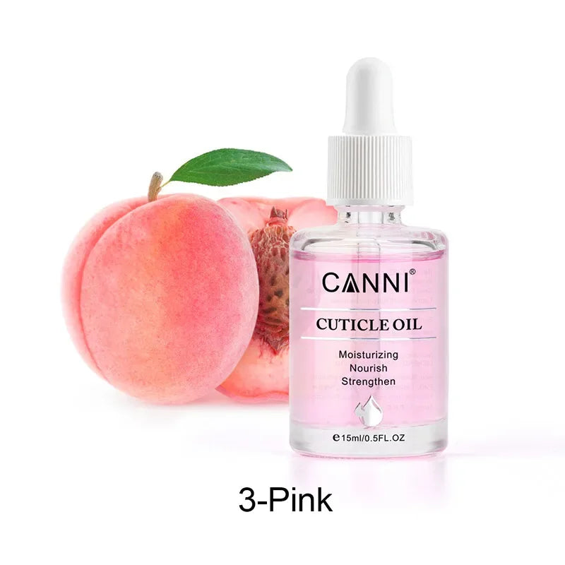 CANNI New 15ml Cuticle Oil 6 Flavor Nail Nourish Care Pure Natural Manicure Cuticle Deep Moisturize Oil Salon Cuticle Softener