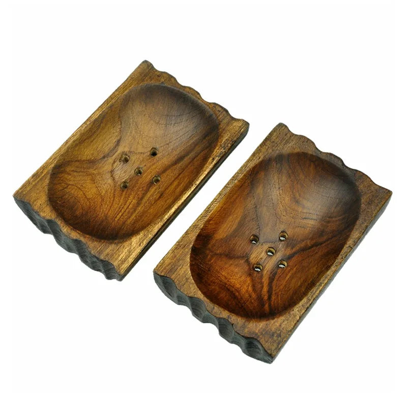 1PC Wood Soap Holder Decorative Handmade Soap Stand for Bathroom Shower Kitchen Stylish Bathroom Decor Soap Dish