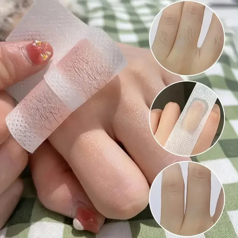 5/10/15/20stick Professional Hair Removal Wax Strips for Summer Depilation Double Sided Cold Wax Paper for Leg Body Face Useful