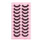 10Pairs 3D Mink Lashes Russian Strip Lash Dramatic False Eyelashes Faux Cils Makeup Wholesale Fake Eyelash Extension