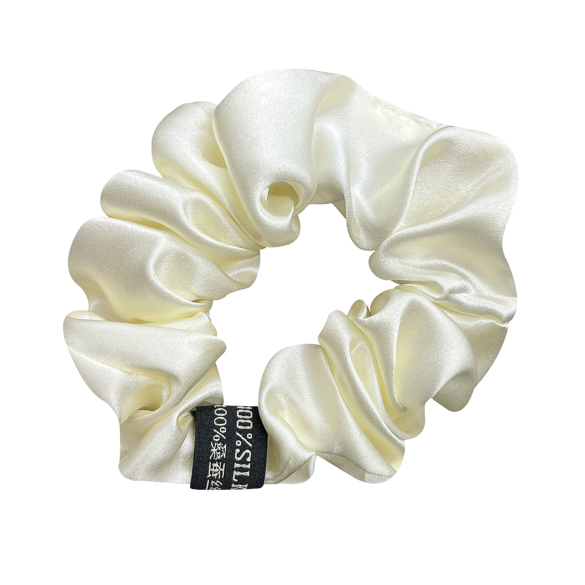 100% Pure Mulberry Silk Large Scrunchies Elastics Bands Hair Ties Gum Ropes Ponytail Holders Hair Accessories for Women Girls