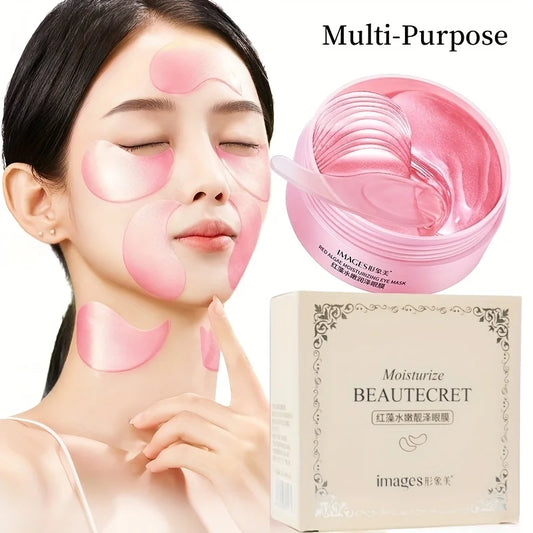 60 Pieces of Red Algae Eye Masks, Multi-Purpose Eye Patches