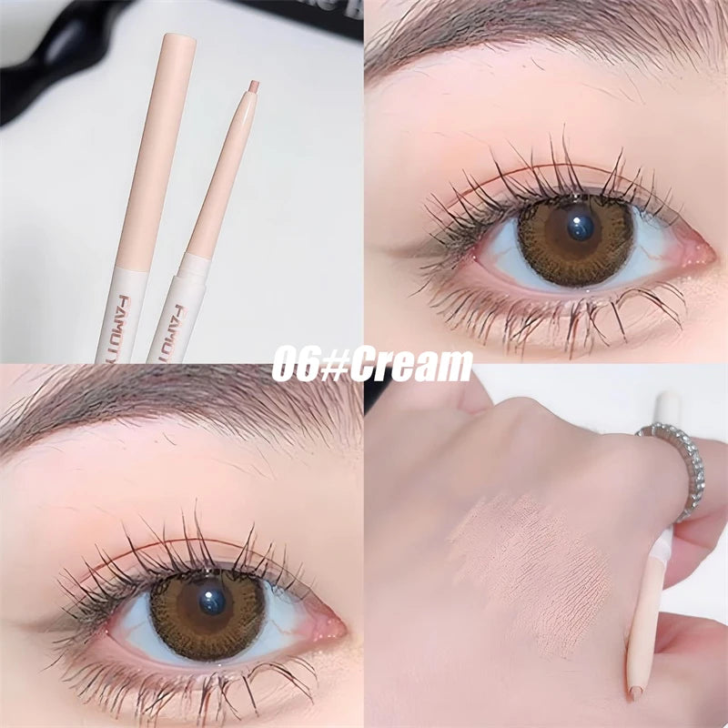 1PC Lying Silkworm Eyeliner Gel Pen Smooth Long Lasting Matte Eyeliner Waterproof Eye Liner Gel Pencil Quick Dry Korean Makeup