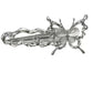 Y2K Irregular Liquid Metal Hairpin Butterfly Zircon Hair Clips Girl Fashion Silver Bang Clip For Women Hair Accessories
