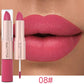 1/3Pcs Double Head Matte Lipstick Sexy Red Lip Gloss Set 2 in 1 Matte Lip Stick Non-stick Cup Lasting Waterproof Makeup Beauty