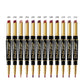 2 In 1 Matte Lipstick Pencil Double Head Lip Liner Pen Red Nude Long Lasting Waterproof Lady Charming Lip Pencil Makeup Tools