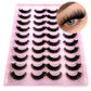 2023 New 20 pairs natural long 3D mink false eyelashes fake lashes makeup kit Mink Lashes extension eye lashes short eyelashes