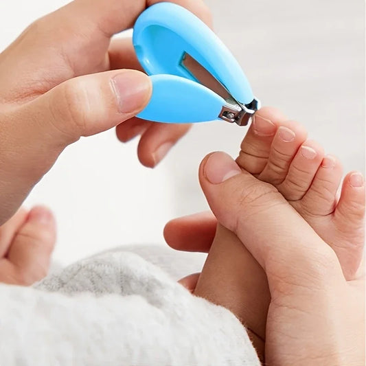 4pcs Infant Baby Clipper Nail Set, Baby Grooming Kit, 4-in-1 Baby Care Set, Baby Nail Clipper, Scissors, Nail File, Tweezer