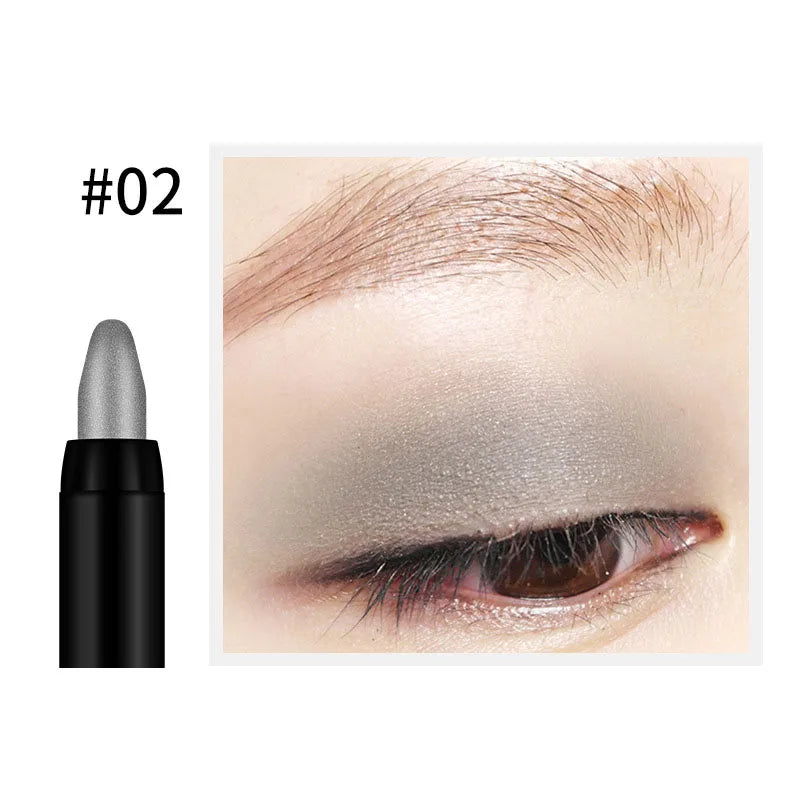 Waterproof Pearlescent Eyeshadow Pencil Stick 16 Colors Lasting Glitter Shimmer Eye Shadow Pen Eyeliner Stick Eyes Makeup Tools