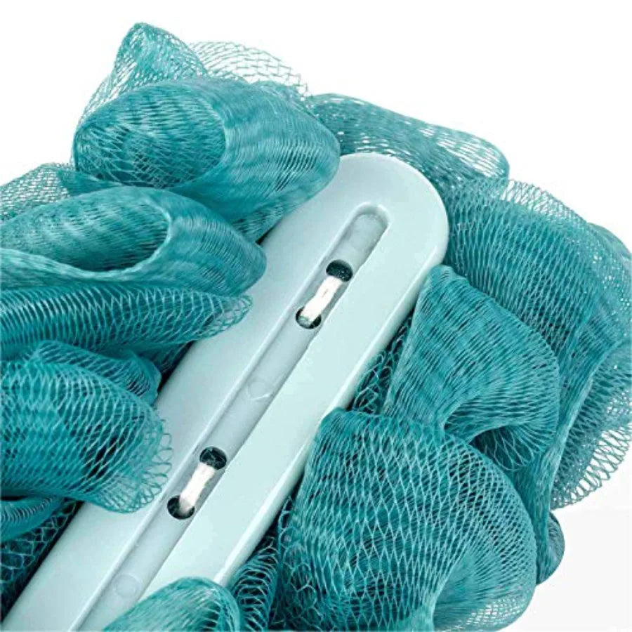 Back Scrubber for Shower Loofah Long Handle Bath Body Brush Soft Nylon Mesh Sponge On a Stick for Shower Men Women Elderly Exfo