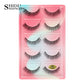 3D Faux Mink Lashes X05 Fluffy Wispy False Eyelashes 5Pairs Reusable Soft Volume Eyelashes Natural Look for Daily & Party Makeup