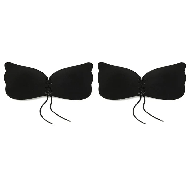 1/2pairs Silicon Adjustable Nipple Bra Tape Invisible Lift Push Up Bra Breathable Adhesive Reusable Breast Pad Bra