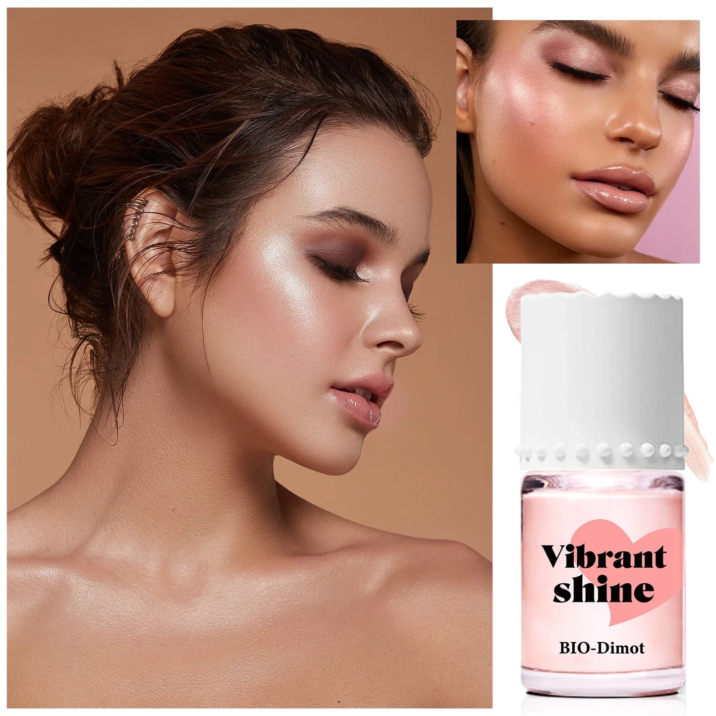 Face Liquid Highlight Fluid Makeup Face Shimmer Shine Highlighter Iluminador Maquillaje Bronzer Contouring High Lighter